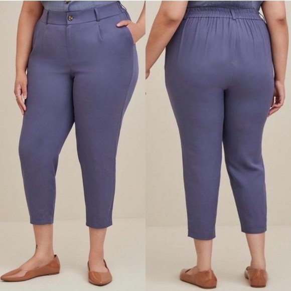 torrid Pants - Torrid Slim Taper Stretch Linen Blend Mid-Rise Pant size 20 NWT